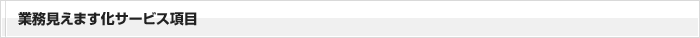 業務見えます化サービス項目